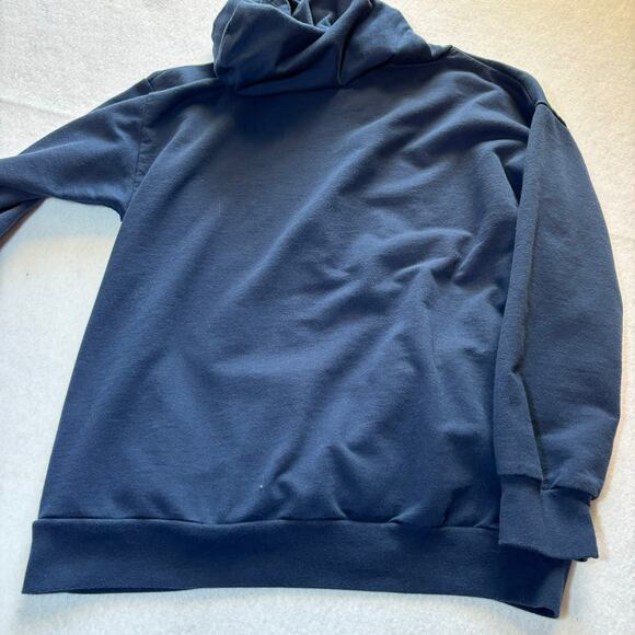 Wonder Nation Girls Navy Blue Rainbow Stripe Hooded Sweatshirt L 10-12 - Picture 6 of 6